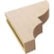 Ekena Millwork 3"W x 12"D x 12"H Thin Ridgewood Rough Cedar Woodgrain TimberThane Corbel, Primed Tan CORUR03X12X12RIDRCPR - alternate 3